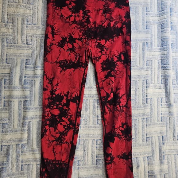 Stylish Red and Black Kids Leggings - Picture 1 of 3
